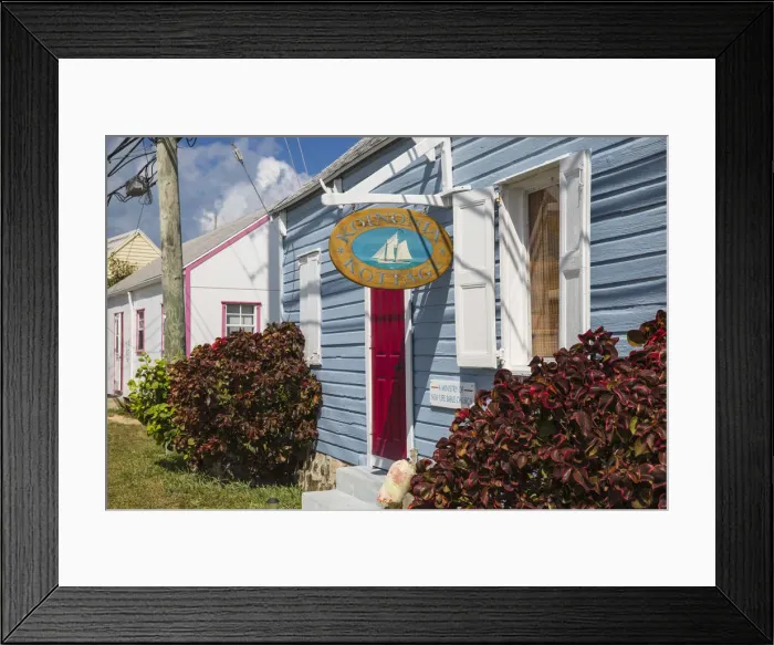 Framed Print : Bahamas, Abaco Islands, Man O War Cay, A ministry of New life bible church Framed Print : Bahamas, Abaco Islands, Man O War Cay, A ministry of New life bible church