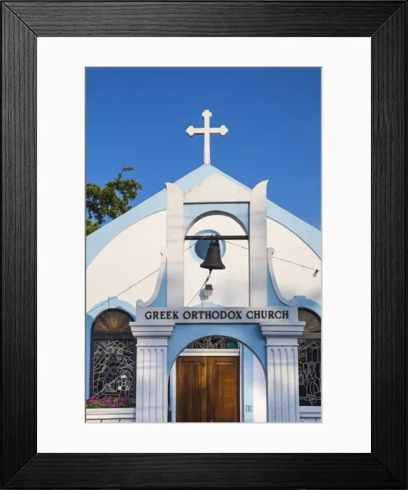 Framed Print : Caribbean, Bahamas, Providence Island, Nassau, Greek Orthodox Church Framed Print : Caribbean, Bahamas, Providence Island, Nassau, Greek Orthodox Church