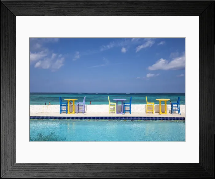 Framed Print : Caribbean, Bahamas, Providence Island, Swimming pool at Compass Point resort Framed Print : Caribbean, Bahamas, Providence Island, Swimming pool at Compass Point resort