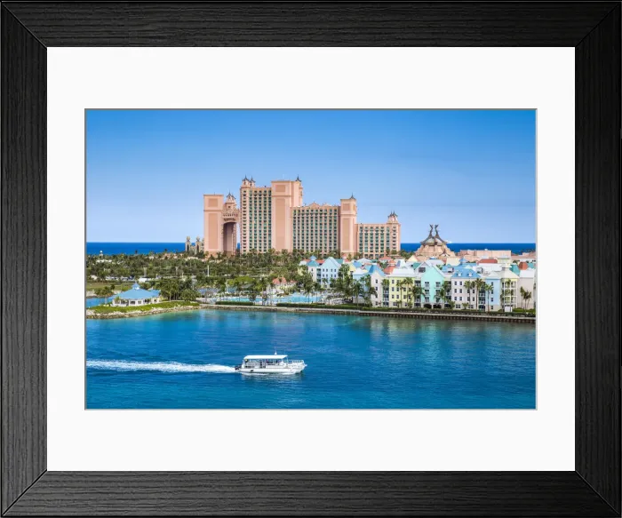 Framed Print : Caribbean, Bahamas, Nassau, Paradise Island, Atlantis resort and Harborside Resort Framed Print : Caribbean, Bahamas, Nassau, Paradise Island, Atlantis resort and Harborside Resort