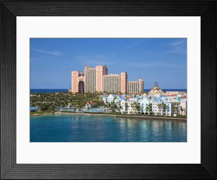 Framed Print : Caribbean, Bahamas, Nassau, Paradise Island, Atlantis resort and Harborside Resort Framed Print : Caribbean, Bahamas, Nassau, Paradise Island, Atlantis resort and Harborside Resort