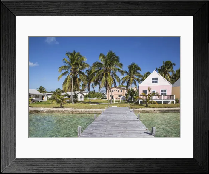Framed Print : Bahamas, Abaco Islands, Green Turtle Cay, New Plymouth, Oceanfront wooden houses Framed Print : Bahamas, Abaco Islands, Green Turtle Cay, New Plymouth, Oceanfront wooden houses