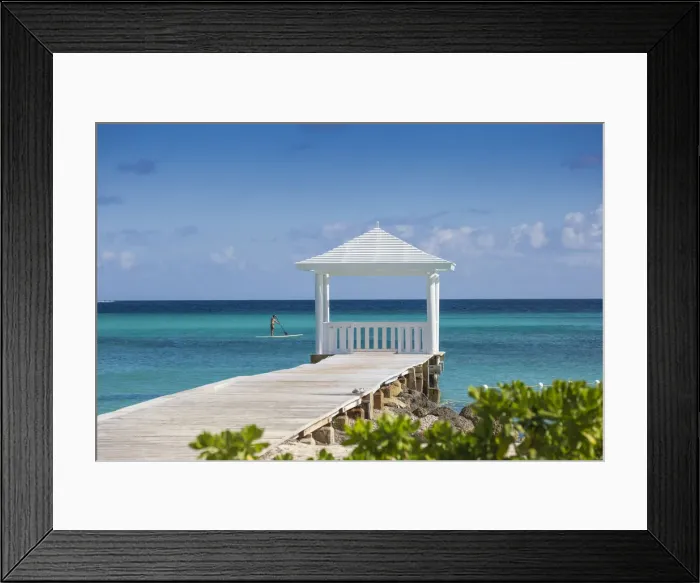 Framed Print : Caribbean, Bahamas, Providence Island, Jetty Framed Print : Caribbean, Bahamas, Providence Island, Jetty