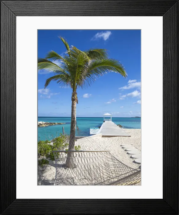 Framed Print : Caribbean, Bahamas, Providence Island, Jetty Framed Print : Caribbean, Bahamas, Providence Island, Jetty