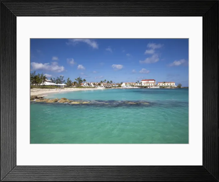 Framed Print : Caribbean, Bahamas, Providence Island, Nassau, Sandyport Beach Framed Print : Caribbean, Bahamas, Providence Island, Nassau, Sandyport Beach