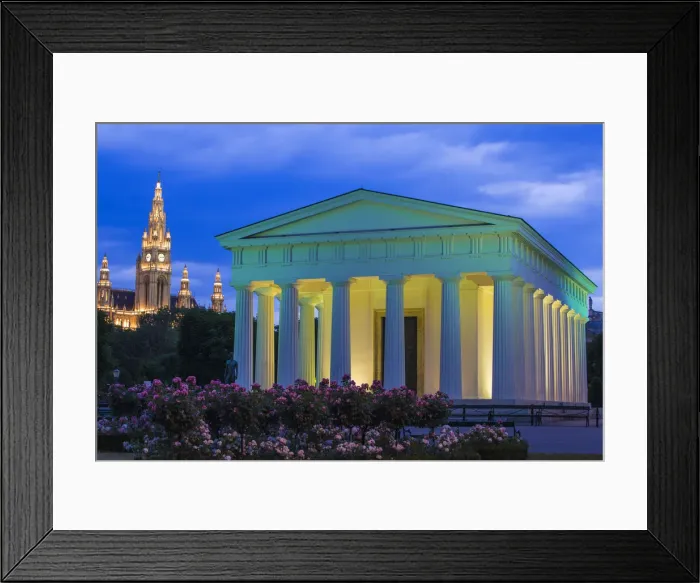 Framed Print : Austria, Vienna, Rathausplatz, City Hall