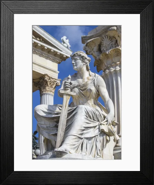 Framed Print : Austria, Vienna, Ringstrasse, The Austrian Parliment building Framed Print : Austria, Vienna, Ringstrasse, The Austrian Parliment building