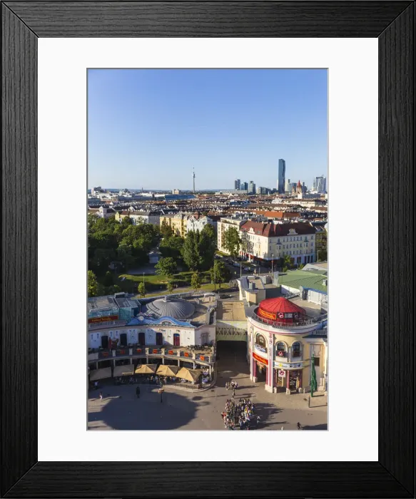 Framed Print : Austria, Vienna, Leopoldstadt, Prater, The Wurstelprater amusement park