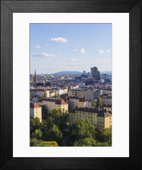 Framed Print : Austria, Vienna, View of city Skyline Framed Print : Austria, Vienna, View of city Skyline