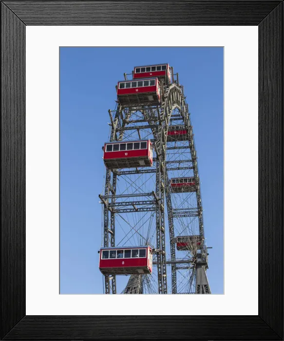 Framed Print : Austria, Vienna, Leopoldstadt, Prater, The Wurstelprater amusement park, Riesenrad Framed Print : Austria, Vienna, Leopoldstadt, Prater, The Wurstelprater amusement park, Riesenrad