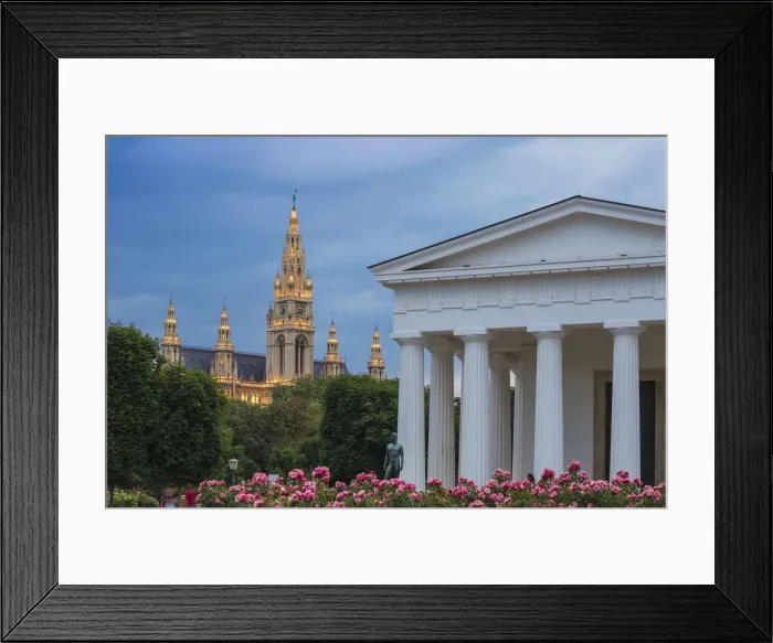 Framed Print : Austria, Vienna, Rathausplatz, City Hall Framed Print : Austria, Vienna, Rathausplatz, City Hall