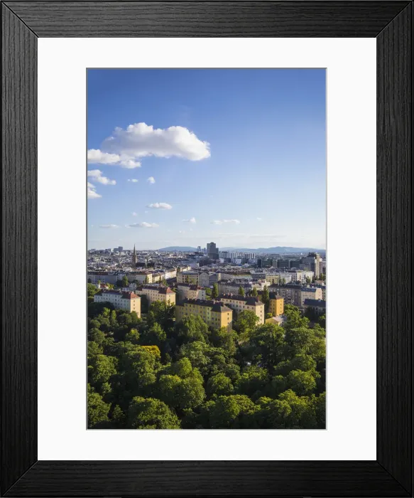 Framed Print : Austria, Vienna, View of city Skyline Framed Print : Austria, Vienna, View of city Skyline