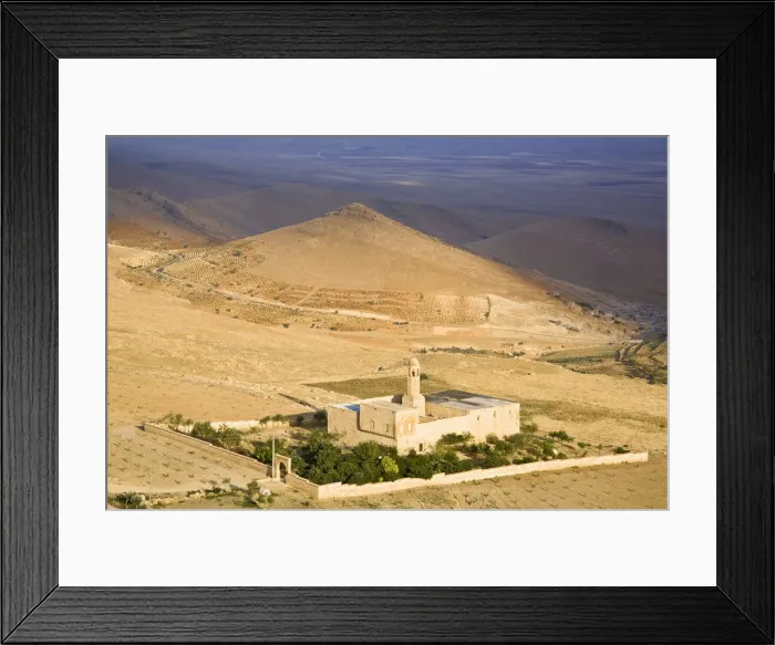 Framed Print : Turkey, Eastern Turkey, Mardin, Mor Mihail Kilisesi and Mesopotamia plain Framed Print : Turkey, Eastern Turkey, Mardin, Mor Mihail Kilisesi and Mesopotamia plain