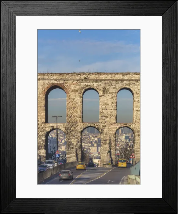 Framed Print : Aqueduct of emperor Valens (368), Valens Su Kemeri, Istanbul, Turkey Framed Print : Aqueduct of emperor Valens (368), Valens Su Kemeri, Istanbul, Turkey