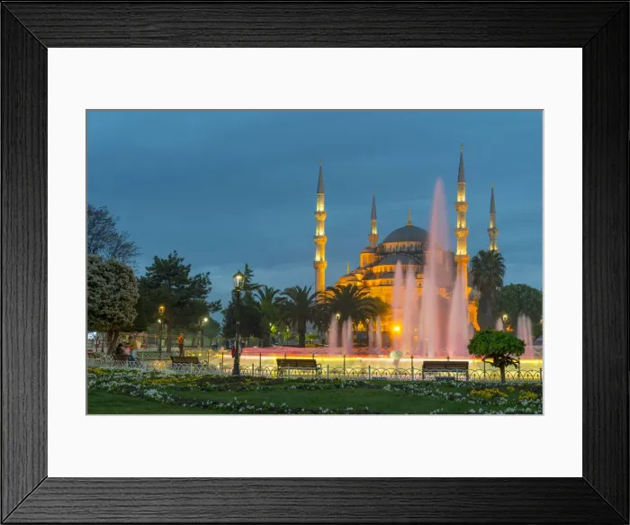 Framed Print : Turkey, Istanbul, Sultanahmet, The Blue Mosque (Sultan Ahmed Mosque or Sultan Ahmet Framed Print : Turkey, Istanbul, Sultanahmet, The Blue Mosque (Sultan Ahmed Mosque or Sultan Ahmet
