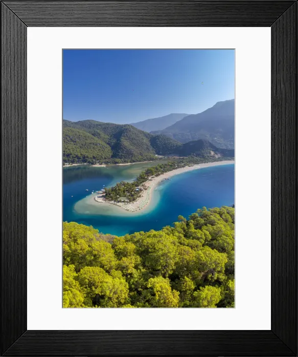 Framed Print : Turkey, Fethiye, Oludeniz Peninsula