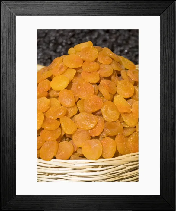 Framed Print : Turkey, Eastern Turkey, Malatya, Bazaar, Dried apricots Framed Print : Turkey, Eastern Turkey, Malatya, Bazaar, Dried apricots