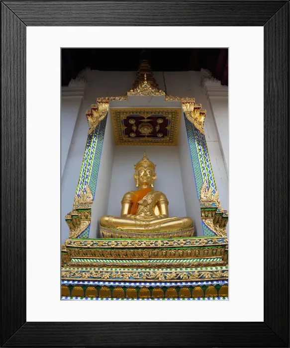 Framed Print : Thailand, Ayutthaya, Ayutthaya Historical Park, Buddha Statue in Wat Na Phra Men Framed Print : Thailand, Ayutthaya, Ayutthaya Historical Park, Buddha Statue in Wat Na Phra Men