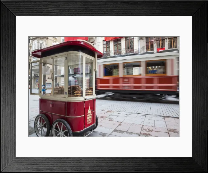 Framed Print : Nostalgic tram on Istiklal Caddasi, Beyoglu area, Istanbul, Turkey Framed Print : Nostalgic tram on Istiklal Caddasi, Beyoglu area, Istanbul, Turkey