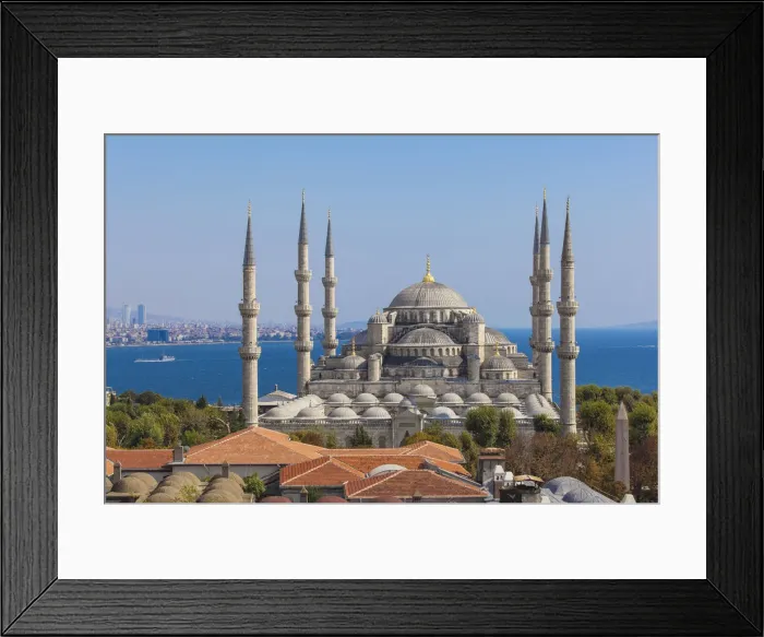 Framed Print : Turkey, Istanbul, Sultanahmet, Blue Mosque - Sultan Ahmed Mosque Framed Print : Turkey, Istanbul, Sultanahmet, Blue Mosque - Sultan Ahmed Mosque