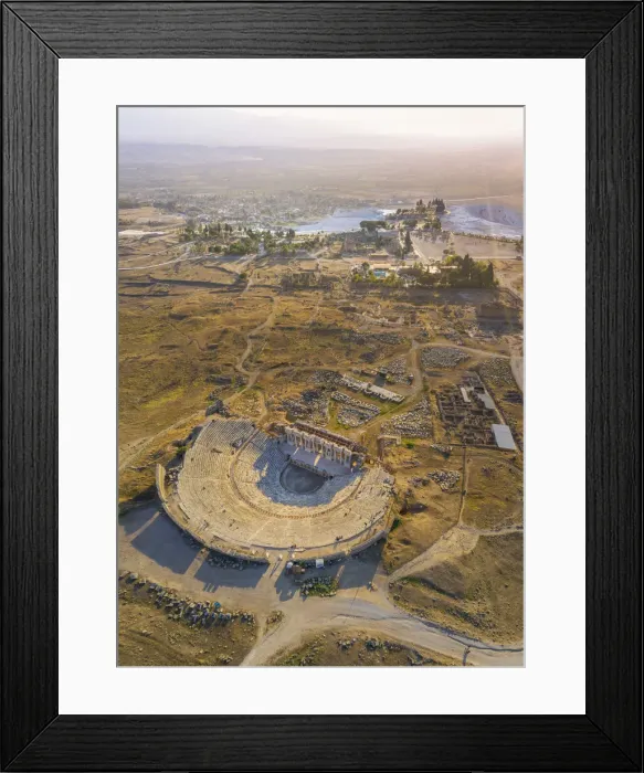 Framed Print : Turkey, Denizli Province, Pamukkale, Hierapolis Pamukkale Archeological Site (UNESCO Framed Print : Turkey, Denizli Province, Pamukkale, Hierapolis Pamukkale Archeological Site (UNESCO