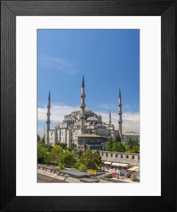 Framed Print : Turkey, Istanbul, Sultanahmet, The Blue Mosque (Sultan Ahmed Mosque or Sultan Ahmet