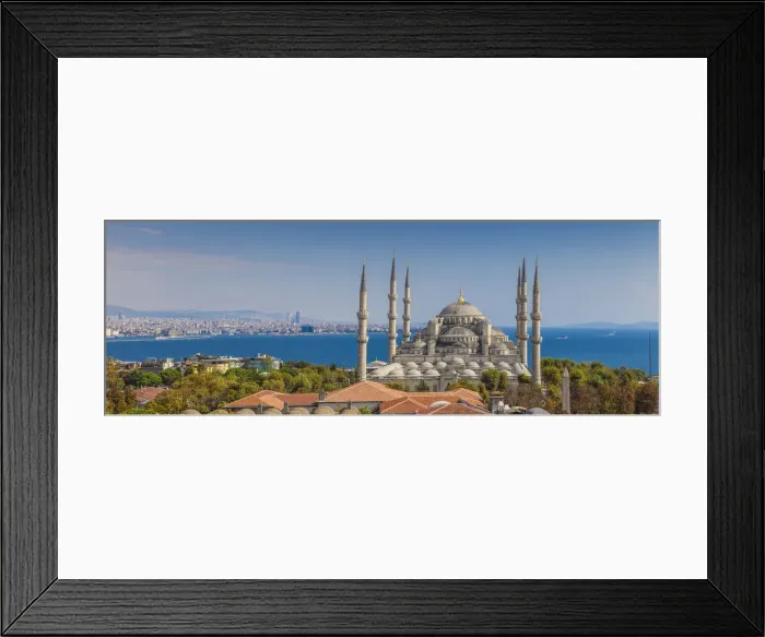 Framed Print : Turkey, Istanbul, Sultanahmet, Blue Mosque - Sultan Ahmed Mosque