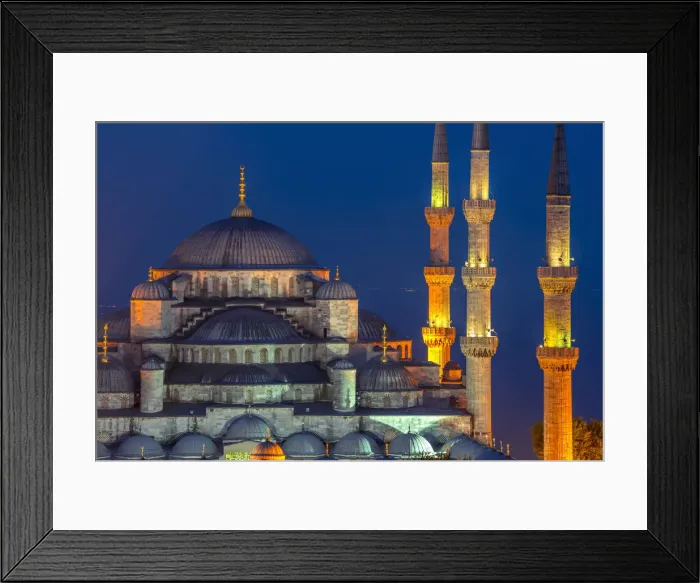 Framed Print : Turkey, Istanbul, Sultanahmet, The Blue Mosque (Sultan Ahmed Mosque or Sultan Ahmet