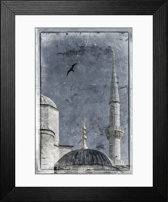 Framed Print : Turkey, Istanbul, Sultanahmet, The Blue Mosque (Sultan Ahmed Mosque or Sultan Ahmet