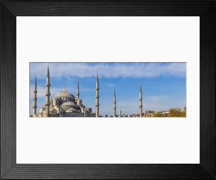 Framed Print : Turkey, Istanbul, Sultanahmet, Blue Mosque - Sultan Ahmed Mosque