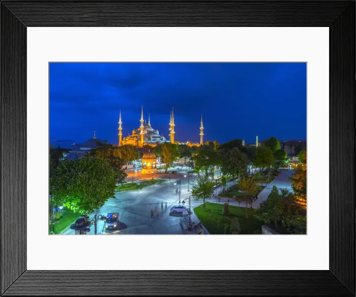 Framed Print : Turkey, Istanbul, Sultanahmet, The Blue Mosque (Sultan Ahmed Mosque or Sultan Ahmet Framed Print : Turkey, Istanbul, Sultanahmet, The Blue Mosque (Sultan Ahmed Mosque or Sultan Ahmet
