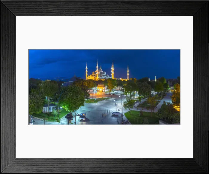 Framed Print : Turkey, Istanbul, Sultanahmet, The Blue Mosque (Sultan Ahmed Mosque or Sultan Ahmet Framed Print : Turkey, Istanbul, Sultanahmet, The Blue Mosque (Sultan Ahmed Mosque or Sultan Ahmet