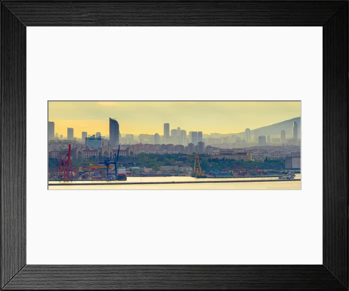 Framed Print : Turkey, Istanbul, Uskudar area across Bosphorus Framed Print : Turkey, Istanbul, Uskudar area across Bosphorus