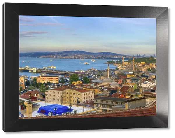 Turkey, Istanbul, View over Beyoglu and Sultanahmet Districts, The Golden Horn