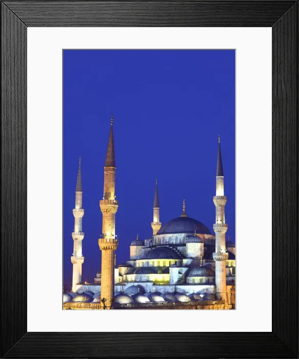 Framed Print : Blue Mosque at Dusk, Istanbul, Turkey Framed Print : Blue Mosque at Dusk, Istanbul, Turkey