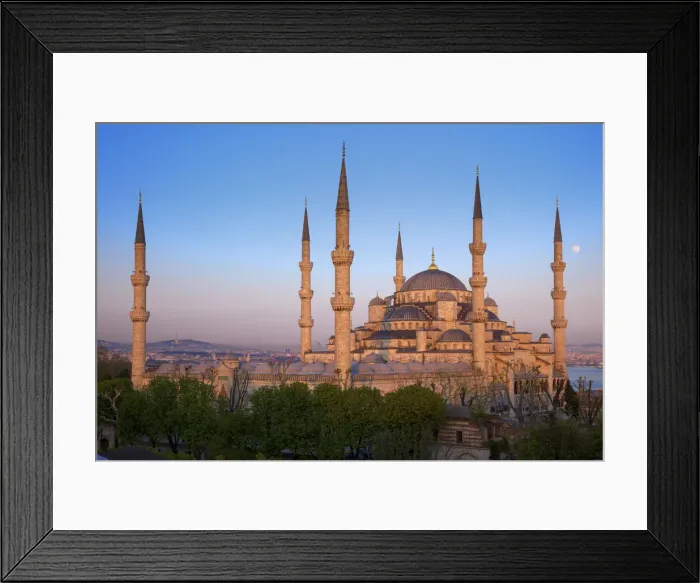 Framed Print : Blue Mosque at Dusk, Istanbul, Turkey Framed Print : Blue Mosque at Dusk, Istanbul, Turkey