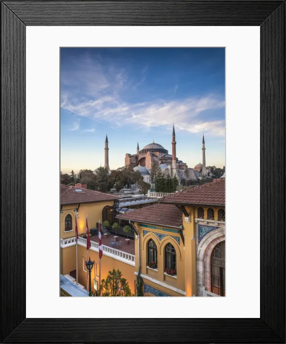 Framed Print : Turkey, Istanbul, View of Four Seasons Hotel and Haghia Sophia, - Aya Sofya Mosque Framed Print : Turkey, Istanbul, View of Four Seasons Hotel and Haghia Sophia, - Aya Sofya Mosque