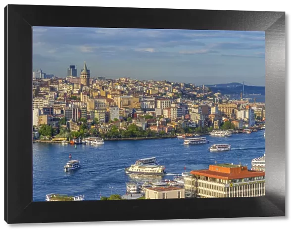 Turkey, Istanbul, View over Beyoglu and Sultanahmet Districts, The Golden Horn