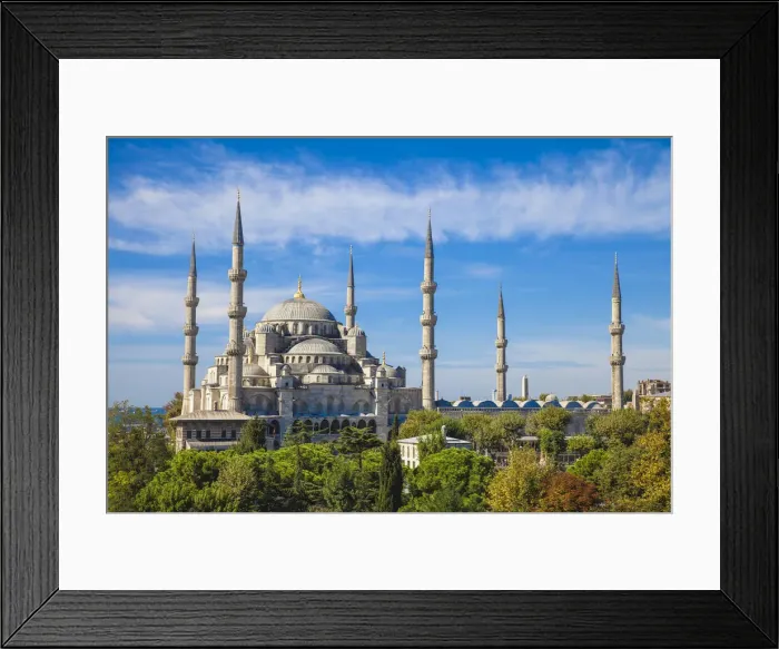 Framed Print : Turkey, Istanbul, Sultanahmet, Blue Mosque - Sultan Ahmed Mosque Framed Print : Turkey, Istanbul, Sultanahmet, Blue Mosque - Sultan Ahmed Mosque