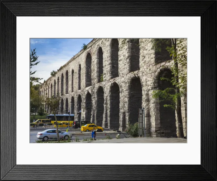 Framed Print : Turkey, Istanbul, Aqueduct of Valens Framed Print : Turkey, Istanbul, Aqueduct of Valens