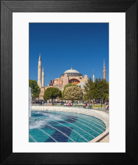 Framed Print : Turkey, Istanbul, Sultanahmet, Hagia Sophia (or Ayasofya), Greek Orthodox basilica Framed Print : Turkey, Istanbul, Sultanahmet, Hagia Sophia (or Ayasofya), Greek Orthodox basilica