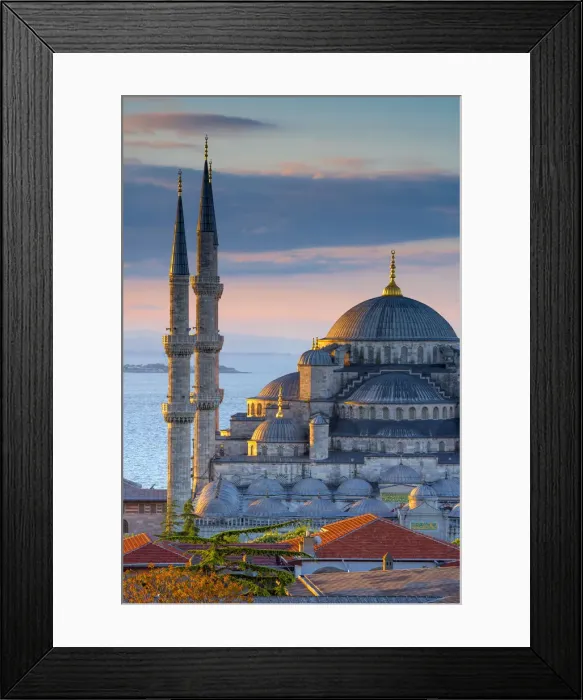 Framed Print : Turkey, Istanbul, Sultanahmet, The Blue Mosque (Sultan Ahmed Mosque or Sultan Ahmet