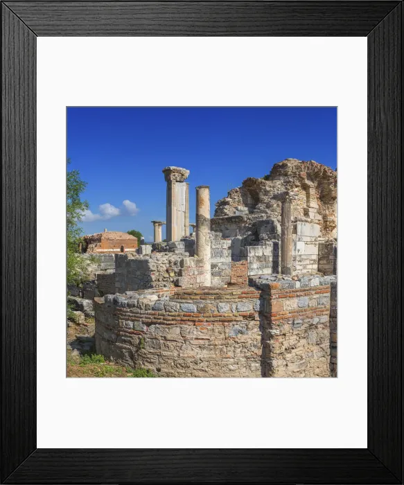 Framed Print : Church of Mary (5th century), ruins of ancient Ephesus, Selcuk, Izmir Province, Turkey Framed Print : Church of Mary (5th century), ruins of ancient Ephesus, Selcuk, Izmir Province, Turkey
