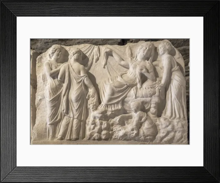 Framed Print : Hellenistic sculpture in archaeology museum, Pamukkale, Hierapolis, Denizli Province Framed Print : Hellenistic sculpture in archaeology museum, Pamukkale, Hierapolis, Denizli Province