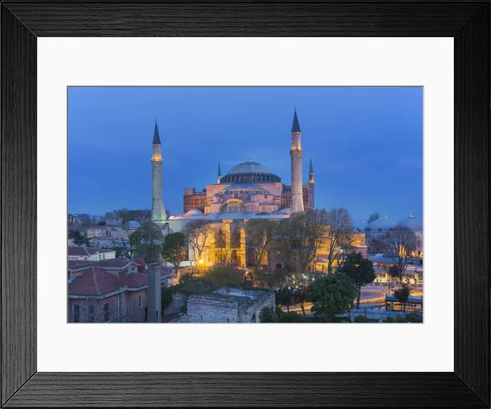 Framed Print : Hagia Sophia (5th century), Istanbul, Turkey