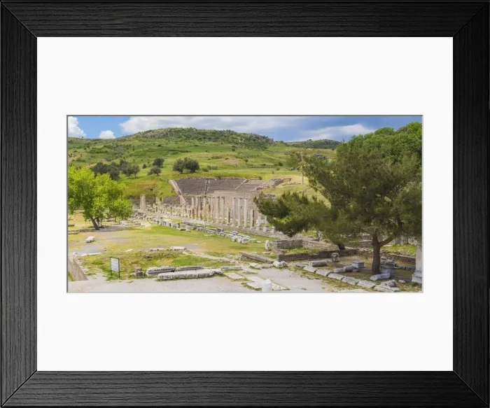 Framed Print : Sanctuary of Asclepius, Pergamon, Bergama, Izmir Province, Turkey