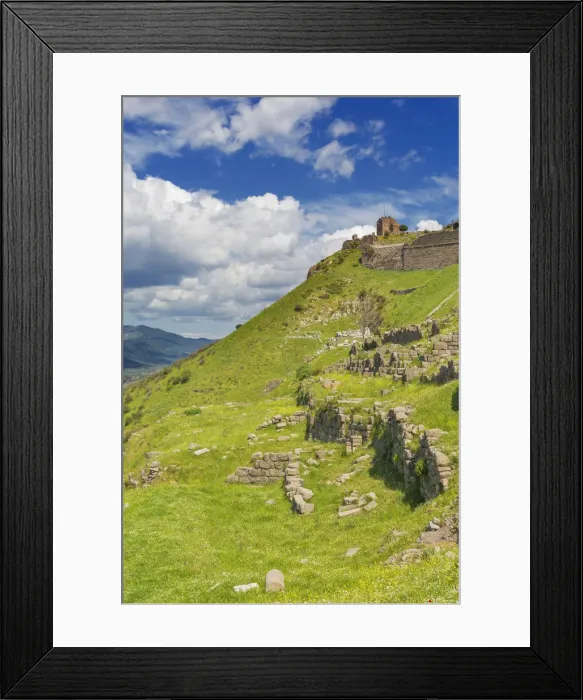 Framed Print : Ruins of Pergamon, Bergama, Izmir Province, Turkey Framed Print : Ruins of Pergamon, Bergama, Izmir Province, Turkey