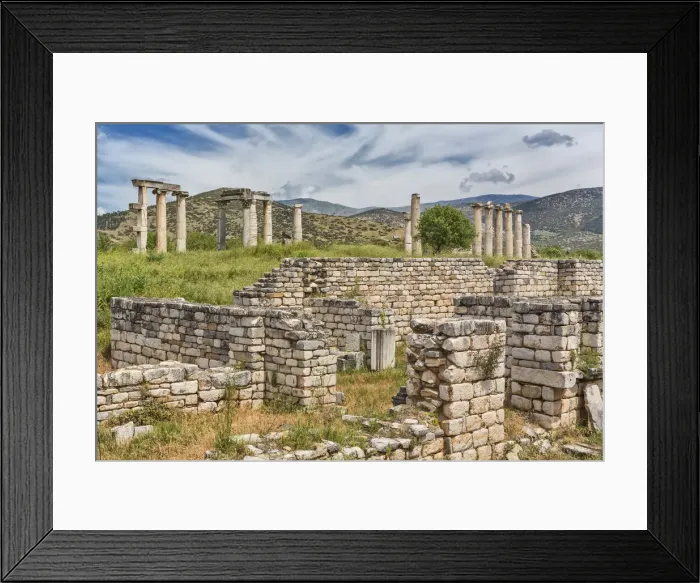 Framed Print : Ruins of ancient Aphrodisias, Aydin Province, Turkey