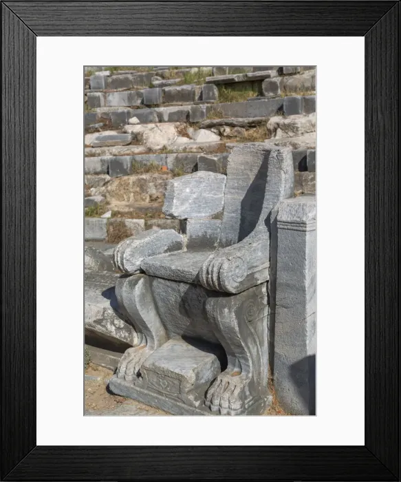 Framed Print : Theatre, Ruins of ancient Priene, Aydin Province, Turkey Framed Print : Theatre, Ruins of ancient Priene, Aydin Province, Turkey