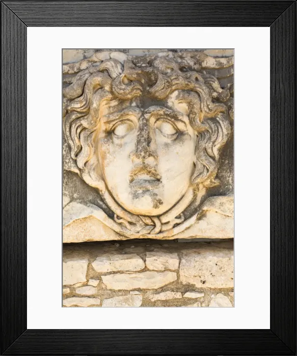 Framed Print : Head of Medusa, ruins of ancient Temple of Apollo, Didyma, Aydin Province, Turkey Framed Print : Head of Medusa, ruins of ancient Temple of Apollo, Didyma, Aydin Province, Turkey